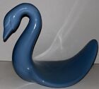 Ceramic Blue Swan Countertop Hand Towel Holder