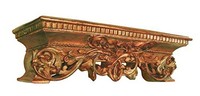Hickory Manor House Open Leaf Bedcrown Decor, Antique Gold, New, Free Shipping Hickory Manor House Open Leaf Bedcrown Decor, Antique Gold, New, Free Shipping
