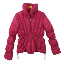 Rainforest Down Puffer Coat Jacket Womens Large Pink Packable Winter Travel