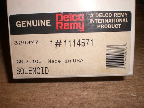 OEM DELCO REMY Solenoid #1114571 OMC 3853998 BROAD Compatibility CN-39 - Picture 6 of 6