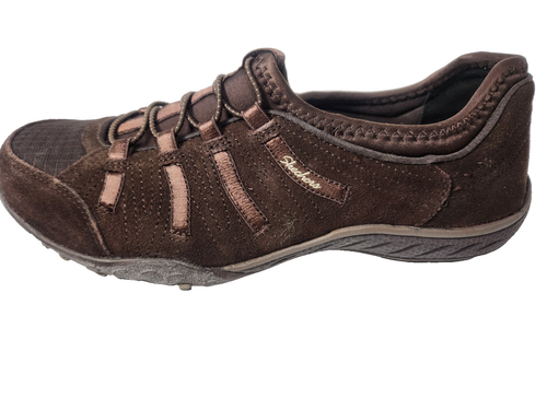 Skechers Breathe Easy Big Bucks Braun Relaxed Fit Memory Foam Schuhe 7,5 Neu - Bild 1 von 8
