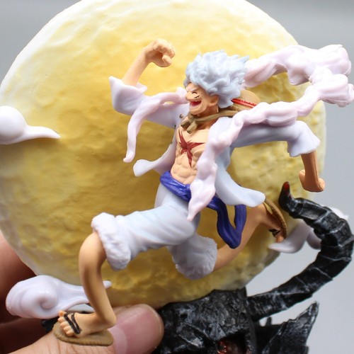 Figurine one piece Luffy gear 5 pvc 14 cm statue Lumineuse - Imagen 3 de 11