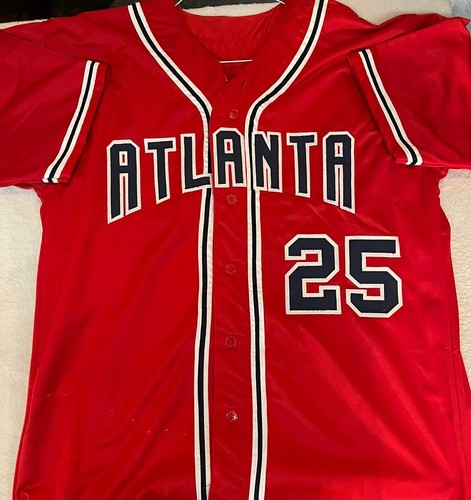 ANDRUW JONES #25 ATLANTA BRAVES 10X GG SIGNED AUTO CUSTOM JERSEY JSA COA - Picture 6 of 7