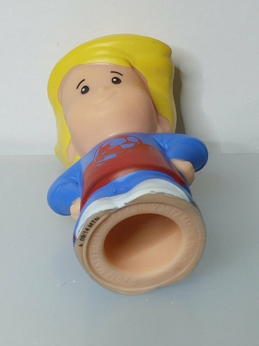 Fisher Price Little People 2012 Eddie blond Junge Fußball Shirt Spielzeug Figur - Bild 5 von 5