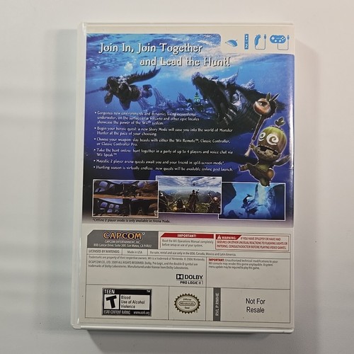 Monster Hunter 3 Tri Nintendo Wii, 2010 No Manual Tested Very Good Condition NFR - Picture 7 of 8