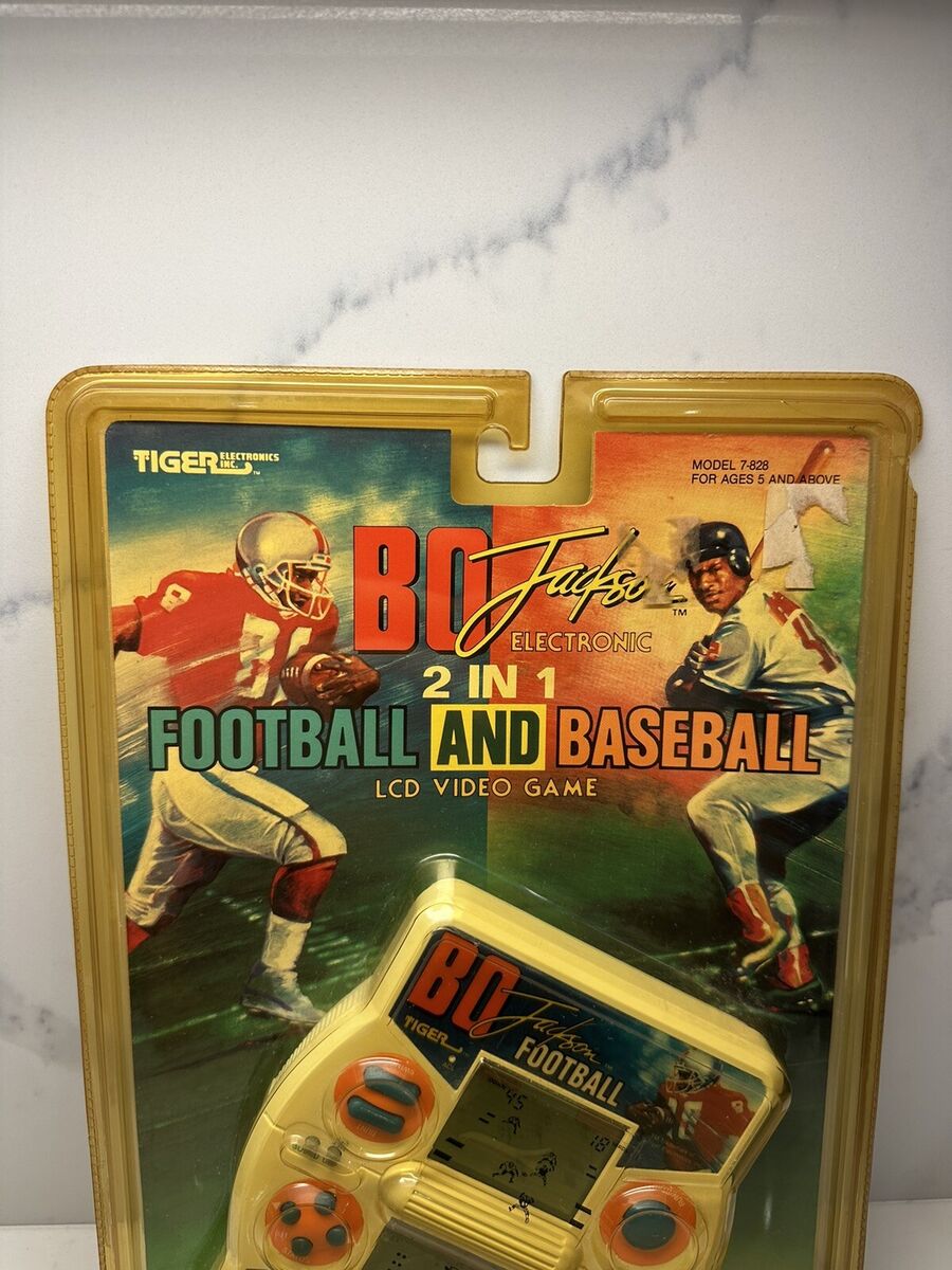 Tiger Bo Jackson Baseball Football Handheld Game Vintage Tiger Bo Jackson Baseball Football Handheld Game Vintage