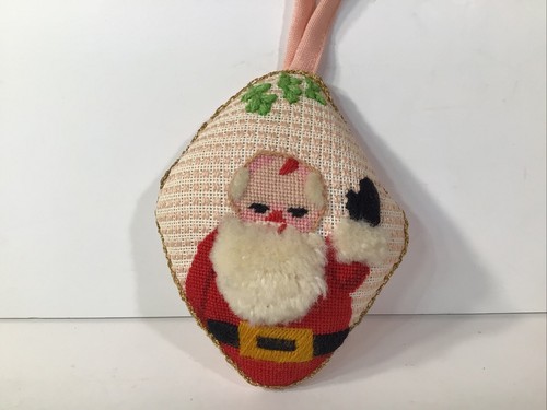 Adornos de Navidad Ganchillo a Mano Victoriano Lote (5) Floral y Papá Noel Punto de Cruz - Imagen 12 de 24