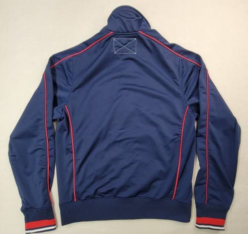 Giacca Nike Cleveland Indians uomo M full zip tasche blu rosso manica lunga - Foto 9 di 9