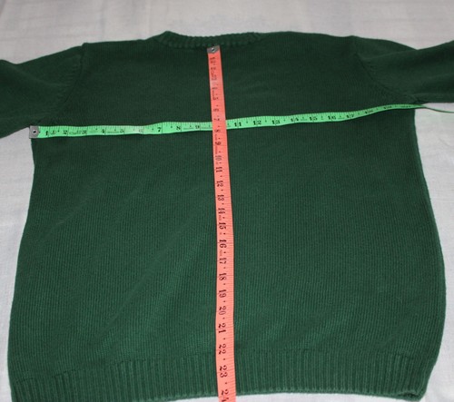 J. Khaki Boys Pullover Sweater Argyle XL Cotton Blend Green LS JK - Picture 3 of 5