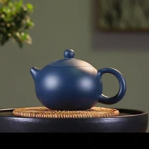 6oz Handmade Tea Pot Ball Shaped Infuser Holes Water Lock Yixing Zisha Xishi Pot - Video 1 of 1