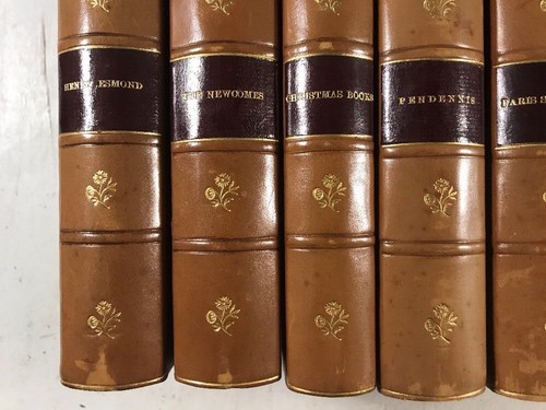 William Makepeace Thackeray’s Works in Fine Leather Binding Books Bound antique - Imagen 6 de 12
