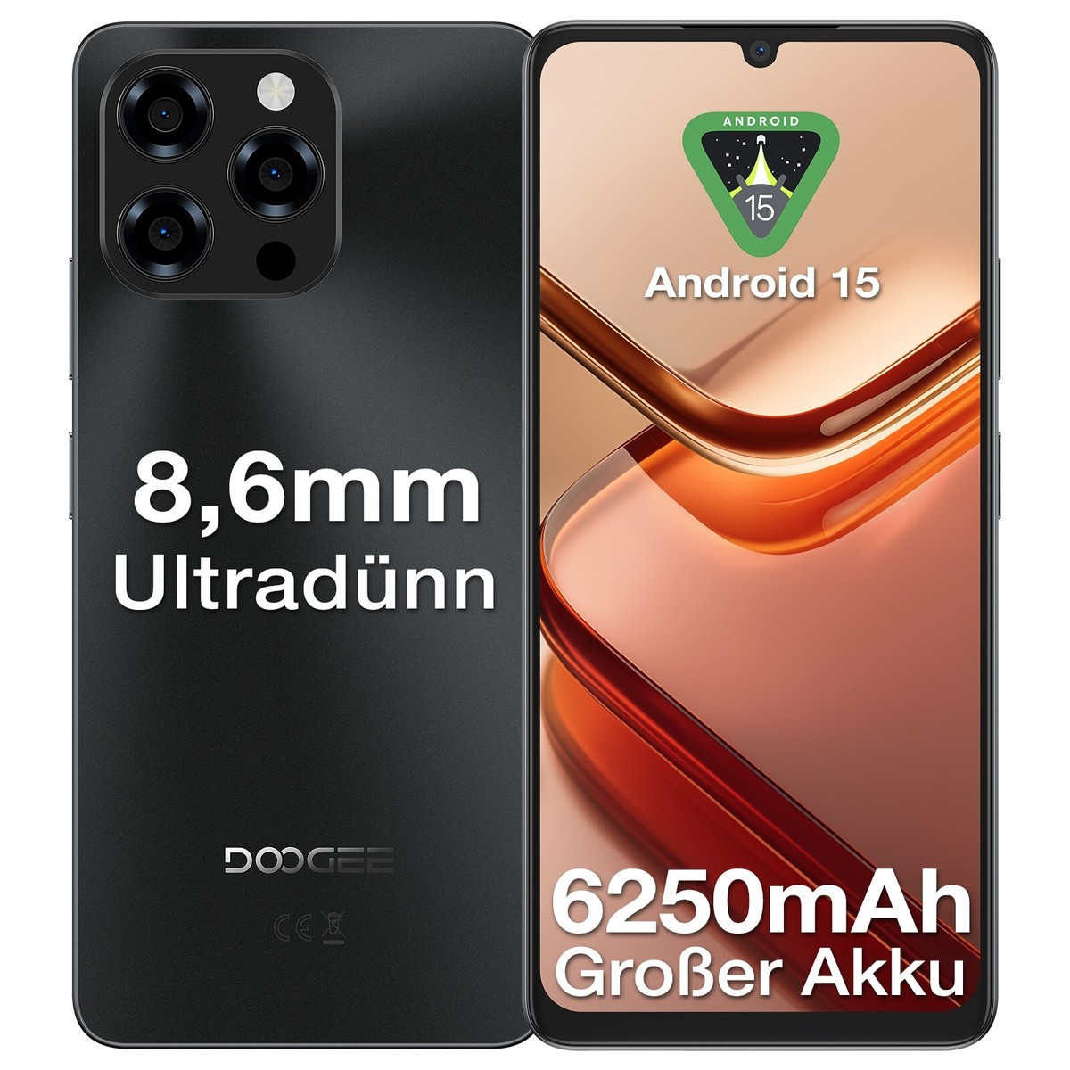 DOOGEE Android 15 スマホ 6.75インチ 32＋128GB Amazon | 【Android 15 SIMフリー スマホ 初登場】DOOGEE N58pro