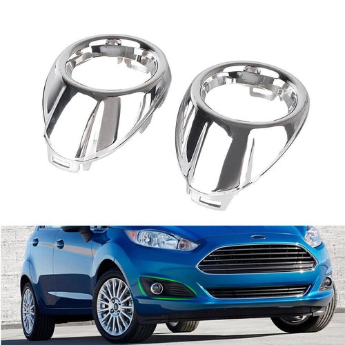Car Front Fog Light Cover Surround Bezels Trim For Ford Focus 2012 2013 Silver - Picture 8 of 8