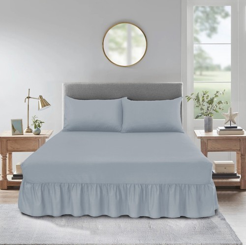 Percale Fitted Valance Sheet Non Iron Sheets Single Double King Super King Sizes - Picture 72 of 191