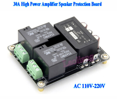 Assembled 30A High Power Amplifier Speaker Protection Board Module AC 110V~220V