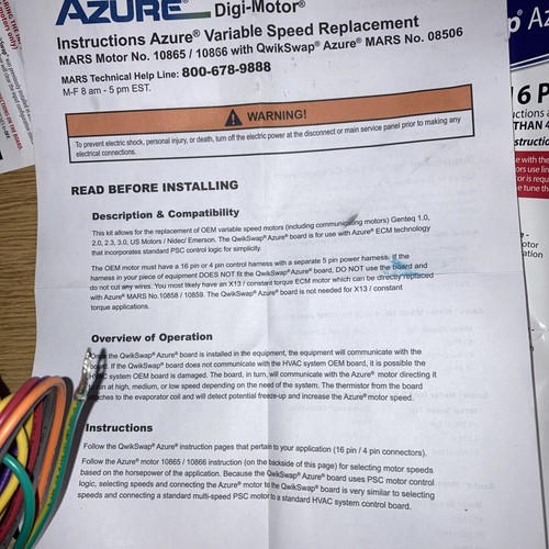 Mars 10869 Azure Direct Drive 3/4PS 5 Gang Digi-Motor 10866 mit Platine - Bild 11 von 16