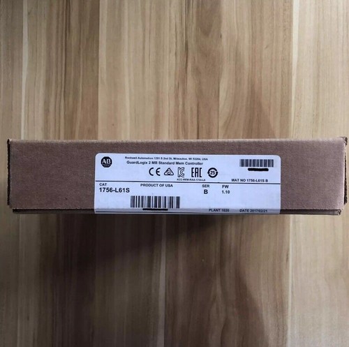 1756-L61S AB GuardLogix 2 MB Standard Mem Controller New Allen Bradley 1756L61S - Picture 2 of 7