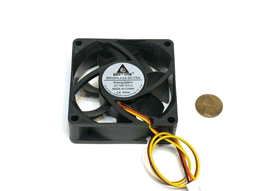 3 pcs 7025 GDStime 7cm 70mm DC 12v Brushless Cooling 3pin Blower Fan - Picture 3 of 5