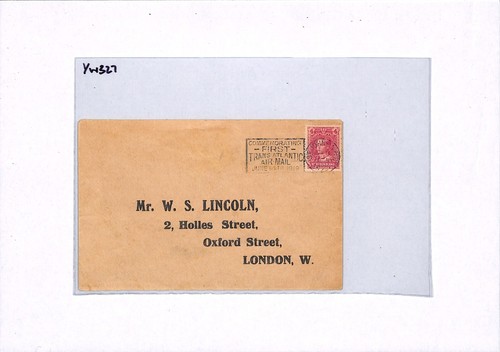 Canada NEWFOUNDLAND First Air Mail (1919) SLOGAN Cover 4c Prince (KEVIII) YW327 - Picture 10 of 12