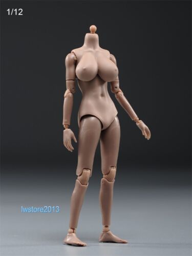 1/12 GX014 6 Zoll sonnenbräune Haut super große Brust weibliche Actionfigur Körperspielzeug - Bild 14 von 18