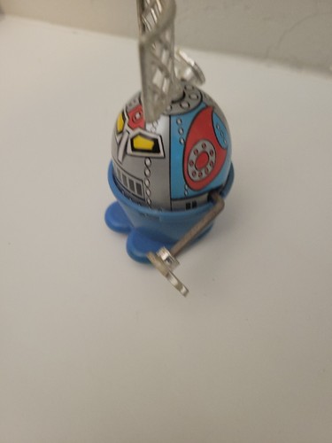 Moon Stroller Robot Tin / plastic wind up MIB Hong Kong 70's figure - Picture 19 of 20