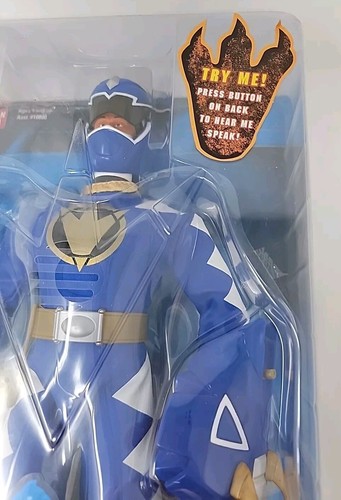 Power Rangers Dino Thunder Azul 12" Ranger Talking Warrior Nuevo Sellado de Fábrica - Imagen 3 de 24