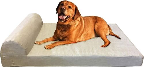 FUNDA DE GAMUZA CAQUI + FUNDA NÓRDICA INTERIOR Impermeable para almohada de cama de perro mascota - Imagen 6 de 9