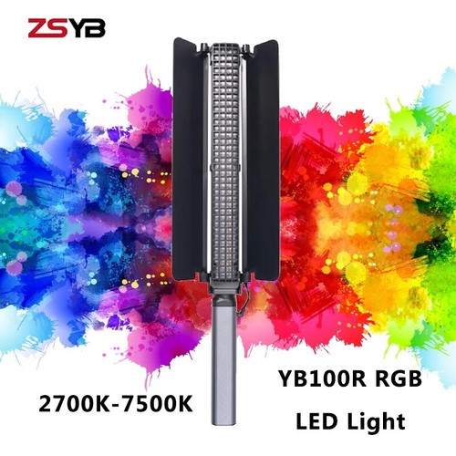 ZSYB YB100R RGB Led Video Light Full Color Bandoor 2700K-6500K Shooting Lights - Picture 1 of 9