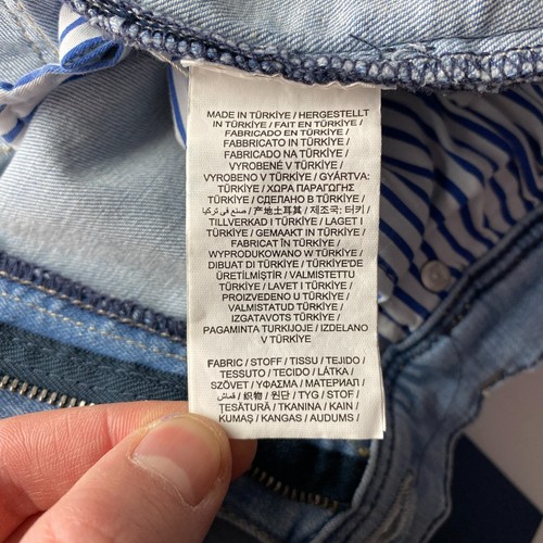Gant Maxen Hombre Azul Claro Elástico Talle Bajo Extra Ajustado Vaqueros W35 L34 - Imagen 7 de 12