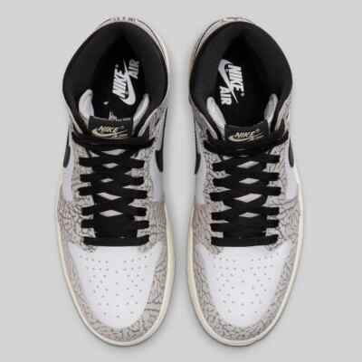 Size 8 - Air Jordan 1 Retro OG High White Cement for sale