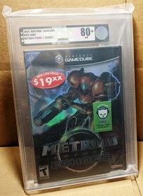 METROID PRIME2 ECHOS for NINTENDO GameCube VGA Graded 80+ NM SILVER SEAL 2004