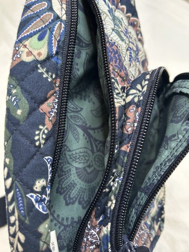 Vera Bradley Essential Sling Backpack Bag Blue Paisley Floral Neutral Multicolor - Picture 3 of 5