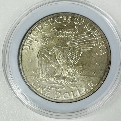 1971 S Eisenhower IKE Silver Dollar Eagle Landing On The Moon - Picture 6 of 6