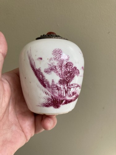 Antique Chinese Porcelain Tea Caddy 上海華茶公司出品 Famous Shanghai Tea Company 1920s - Picture 6 of 18