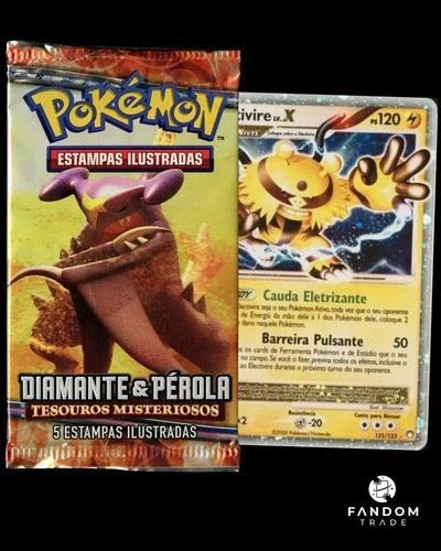 Pokemon Diamond & Pearl Mysterious Treasures Portuguese Booster Pack