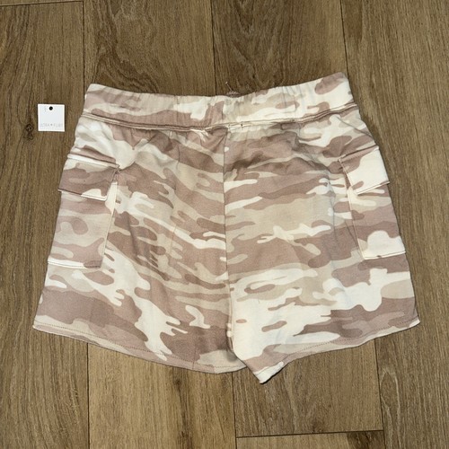 Ultra Flirt Juniors Soft Fleece Camo Cutoff Cargo Shorts Lounge X-Large NEW - Picture 4 of 9