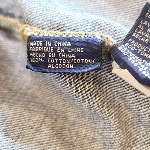 Chaqueta de mezclilla Tommy Jeans clásica azul claro vintage de los 90 para hombre talla S RN#66476 - Imagen 13 de 15