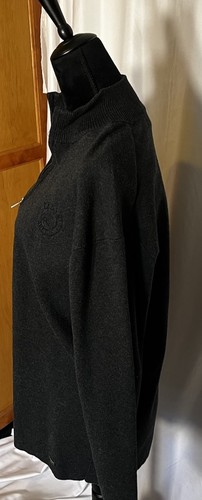 IL Migliore Cedar Creek Damen 1/4 Zip grau gesponnene Baumwolle Langarm Pullover L - Bild 5 von 10