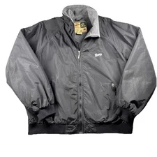 Wendy’s Unisex Coat Jacket Work Uniform Full Zip Fleece Lined Warm Black XL C28