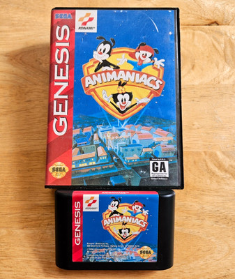 Sega Genesis - Animaniacs - Video Game in Box - Tested & Guaranteed Konami