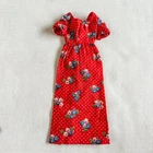 Vintage Barbie Best Buy Red Floral Dress 7205