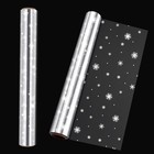  STOBOK Cellophane Wrap 3 Mil Thickness Cellophane Wrap Roll Snowflake Decorated