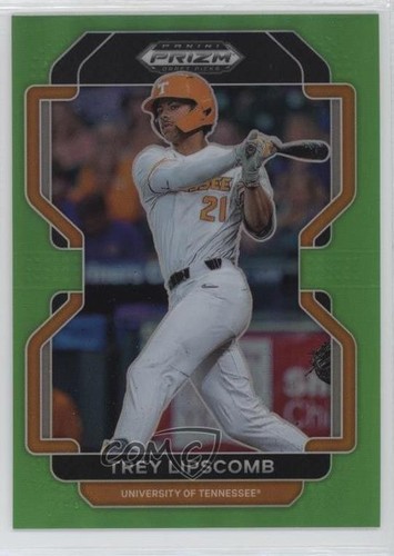 Panini Prizm Draft Picks 2022 vert lime Prizm /75 Trey Lipscomb tendance #PDP84