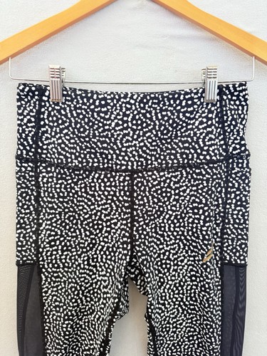 Do You Even Leggings Gym Active Yoga Spot Dot Black White Size Medium - Bild 2 von 4