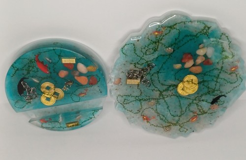 Treasures of Caribbean waters - set of coaster, phone holder and keychain - Picture 5 of 10