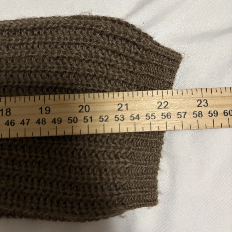 Suéter Sonoma Para Mujer 2X Marrón Tejido con Cable Acogedor Cabincore Texturizado Otoño Invierno Foto 4 de 4