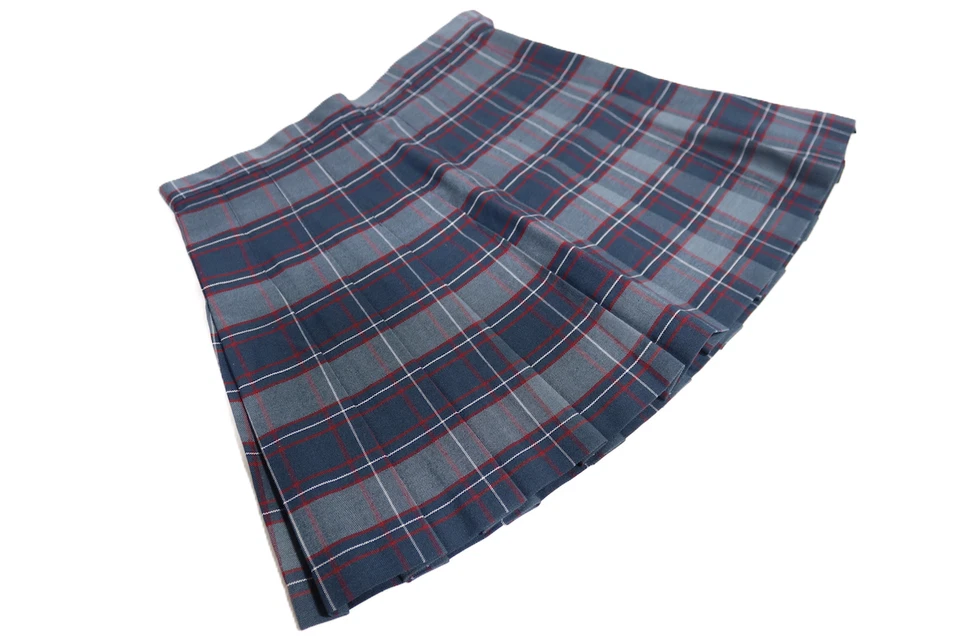 Falda de tenis a cuadros azul marino pequeña American Apparel para mujer Foto 2 de 4