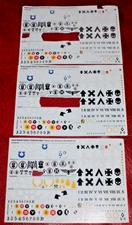 Warhammer 40k  Space Marines Vehicle x3 - TRANSFER SHEET - (several cutouts)