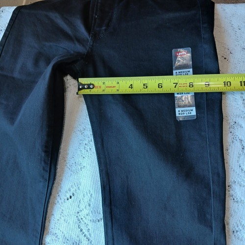 NEW Levis Jeans Womens 8M 29x32 Totally Shaping Black Bootcut Denim Mid Rise - Picture 17 of 21