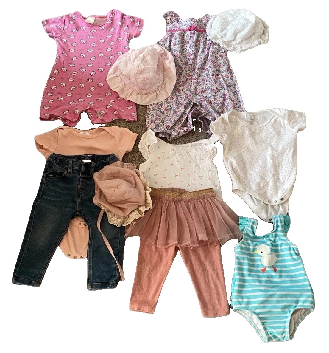 Baby Girls 6-9 Months Summer Clothes Bundle 11 Items Jojo Maman Bebe M&S Next